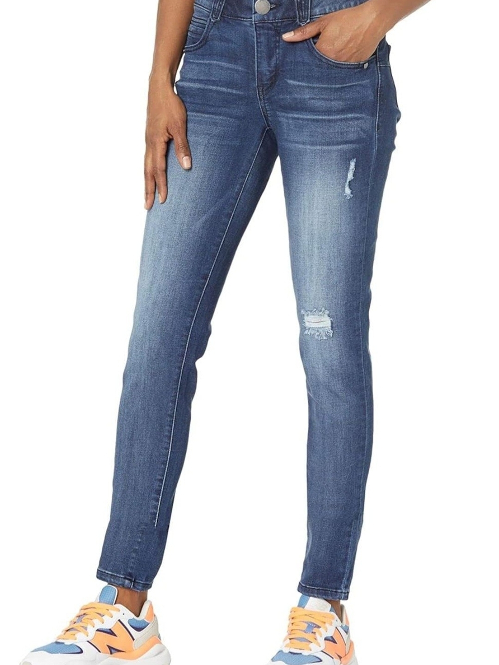 Democracy Ab Solution Jegging Jean Medium Wash, Soft Stretch, Lightly Distressed
